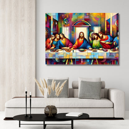 The Last Supper Modern Wall Art Canvas Print