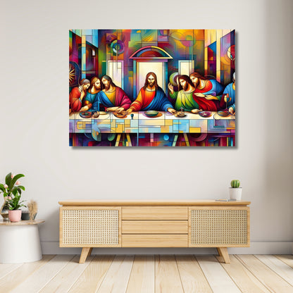 The Last Supper Modern Wall Art Canvas Print