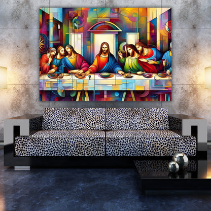 The Last Supper Modern Wall Art Canvas Print