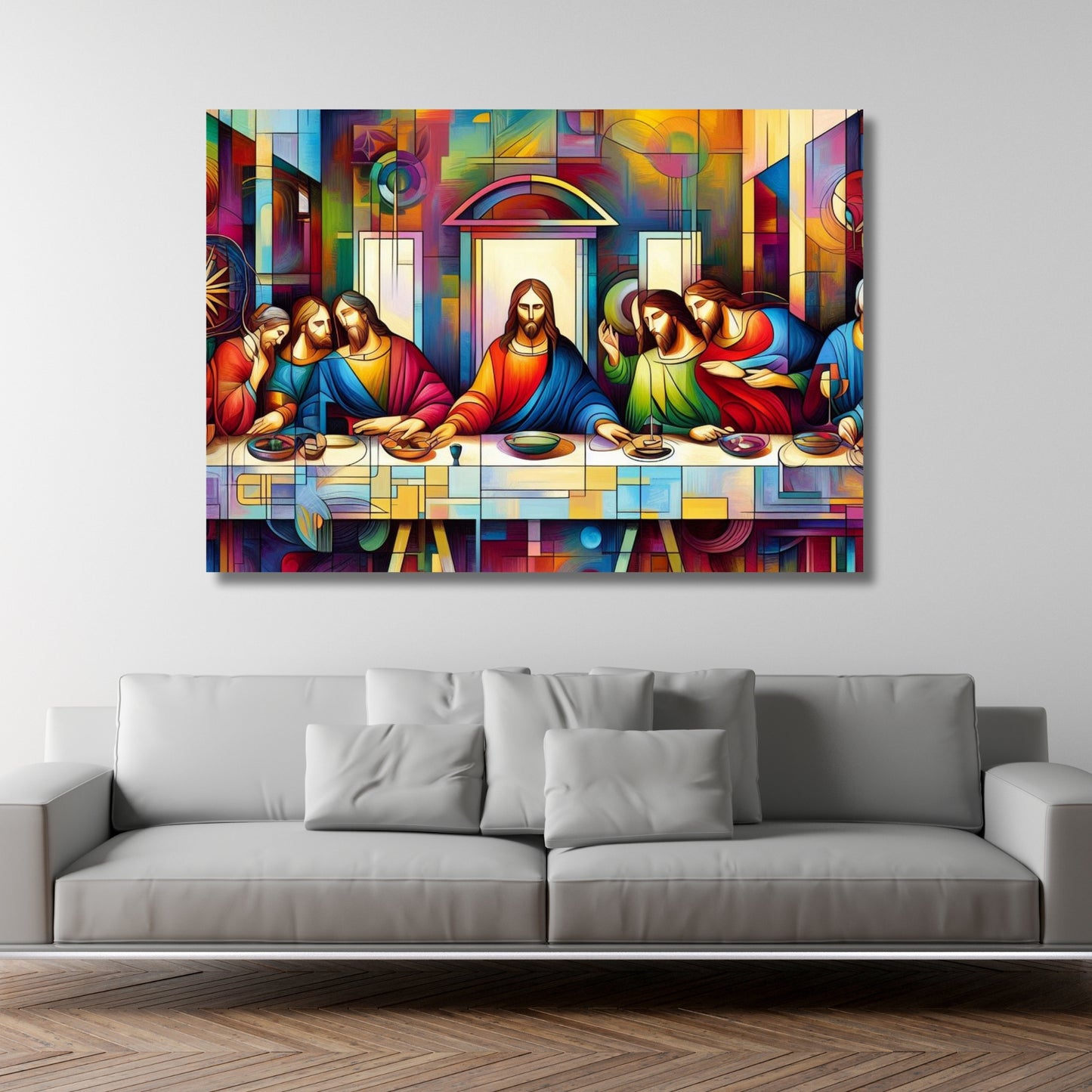 The Last Supper Modern Wall Art Canvas Print